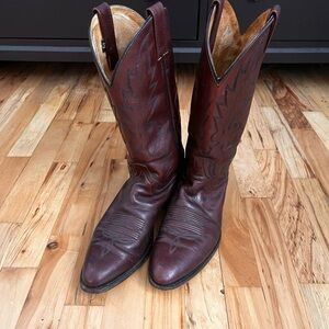 Dan Post 2112 Black Cherry Cowboy Western Boots Size 10.5B (Narrow)